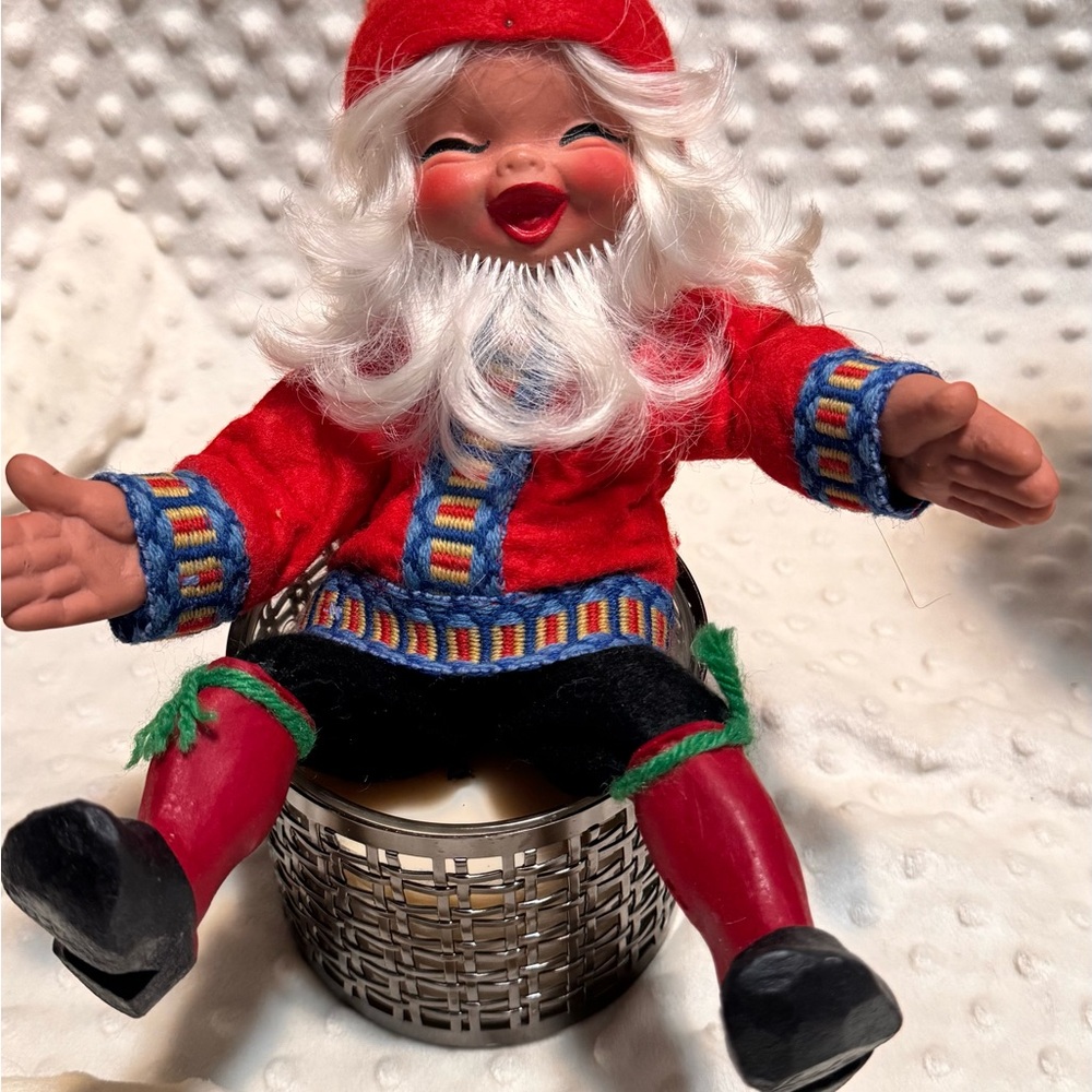 Vintage Arne Hasle Askim Norge Nordic Christmas Folklore Nisse Elf Gnome Doll - Picture 2 of 4